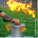 Manipulation sur générateur de flamme